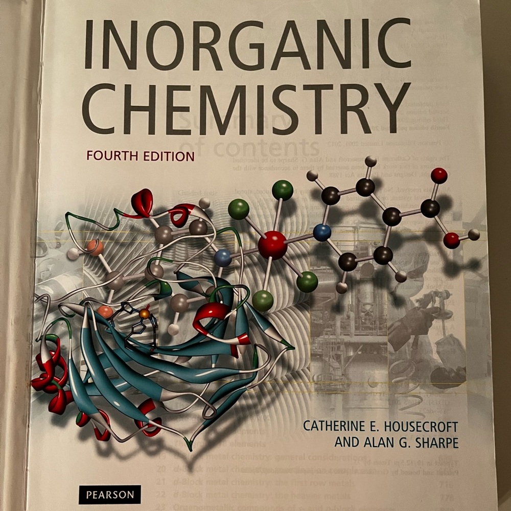 Inorganic Chemistry Fourth Edition textbook